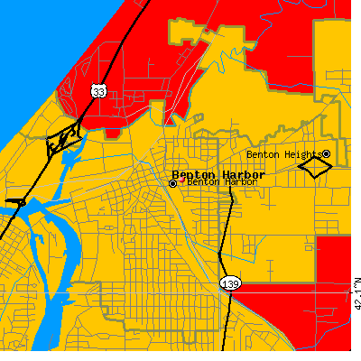Benton Harbor map