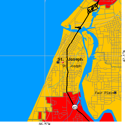St. Joseph map