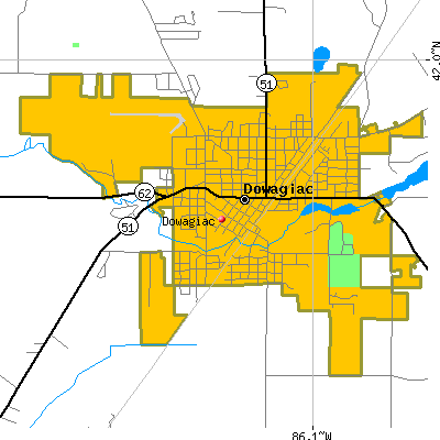 Dowagiac map