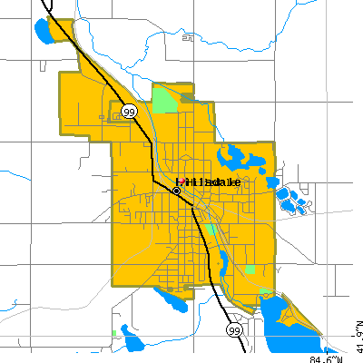 Hillsdale map