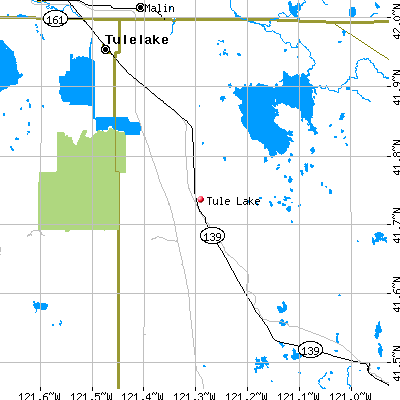 Tule Lake map