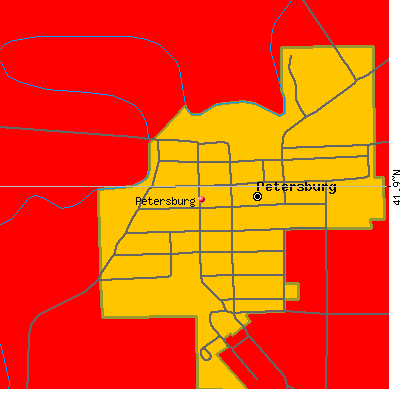 Petersburg map