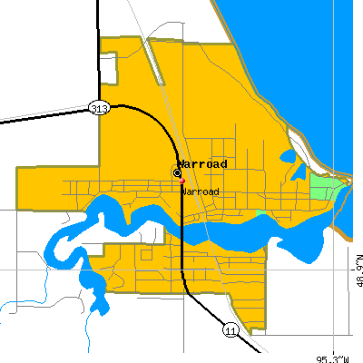 Warroad map