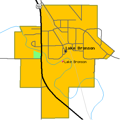 Lake Bronson map