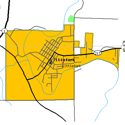 Littlefork map