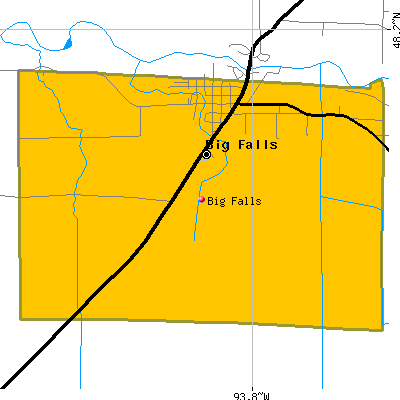 Big Falls map