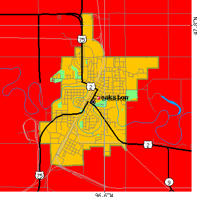Crookston map