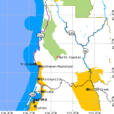 North Coastal map
