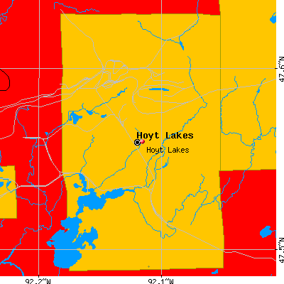 Hoyt Lakes map