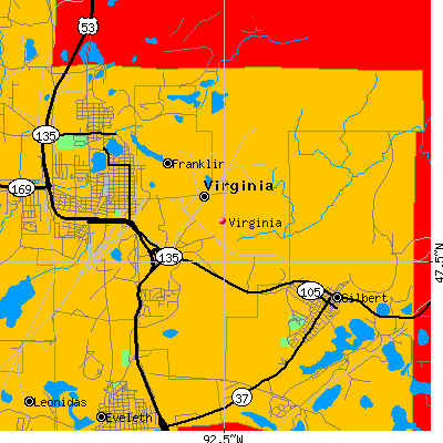 Virginia map