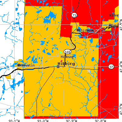 Hibbing map