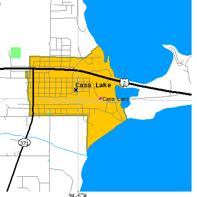 Cass Lake map