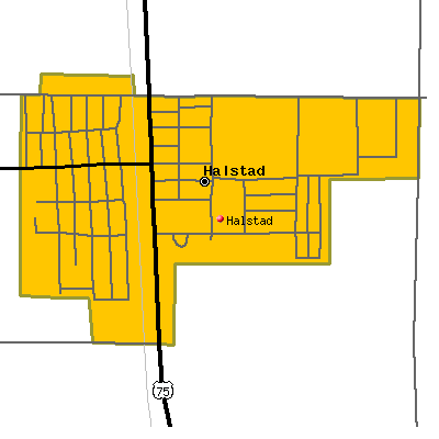 Halstad map
