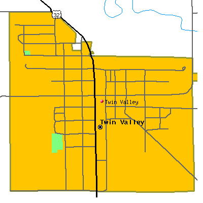 Twin Valley map
