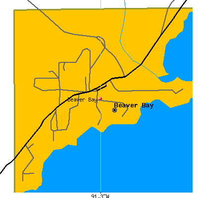 Beaver Bay map