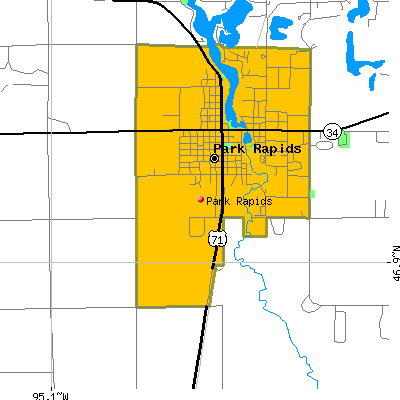 Park Rapids map