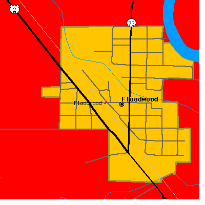 Floodwood map