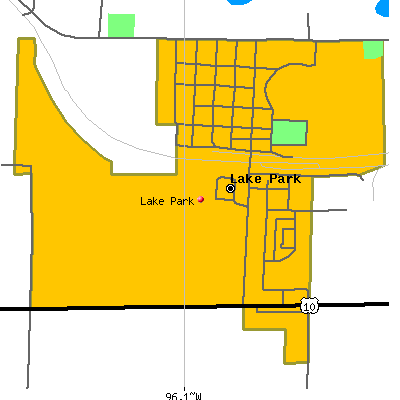 Lake Park map