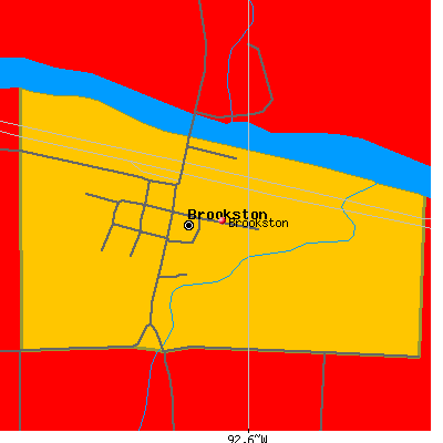 Brookston map