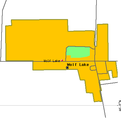 Wolf Lake map