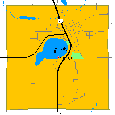 Menahga map
