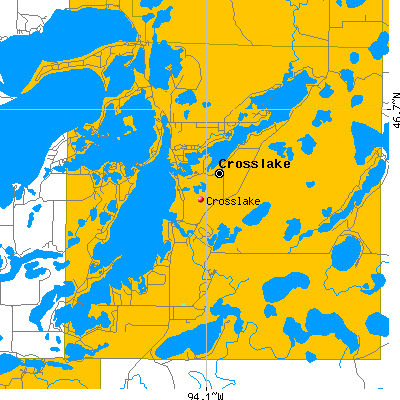Crosslake map