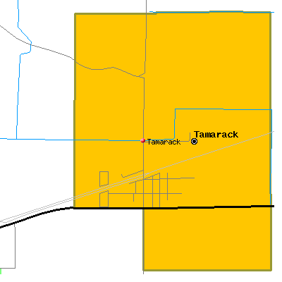 Tamarack map