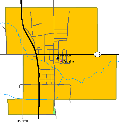 Sebeka map