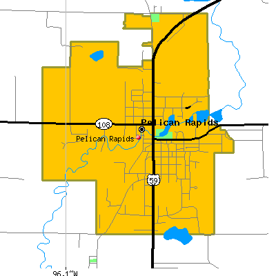 Pelican Rapids map
