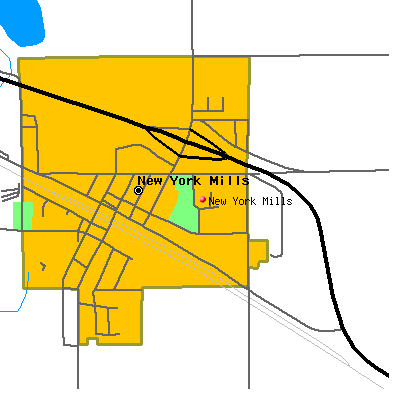 New York Mills map