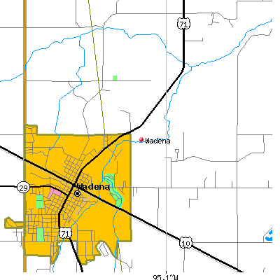 Wadena map