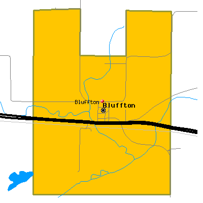 Bluffton map