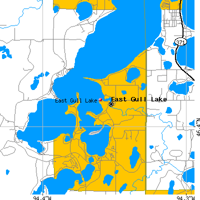 East Gull Lake map