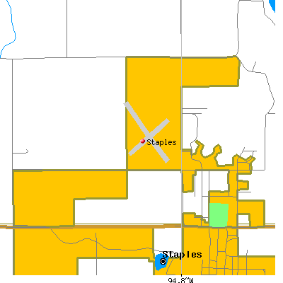 Staples map