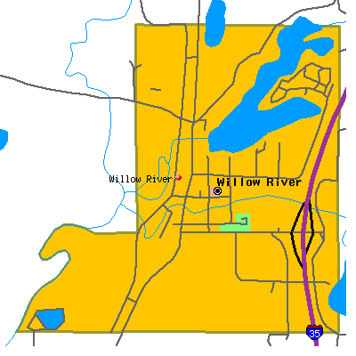 Willow River map