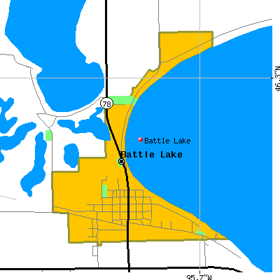 Battle Lake map