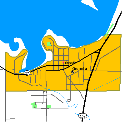 Onamia map
