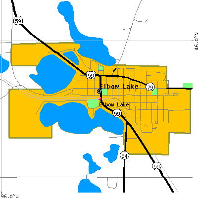 Elbow Lake map