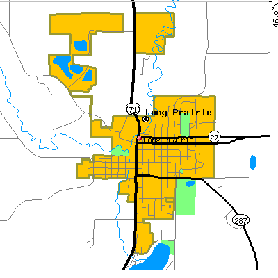 Long Prairie map