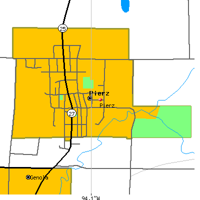 Pierz map