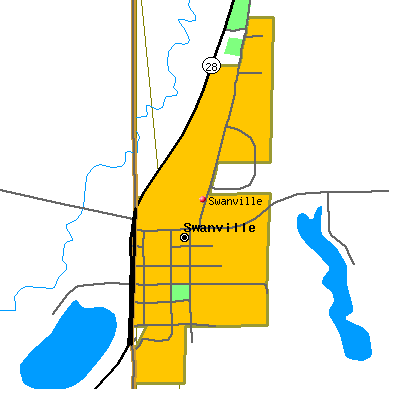 Swanville map