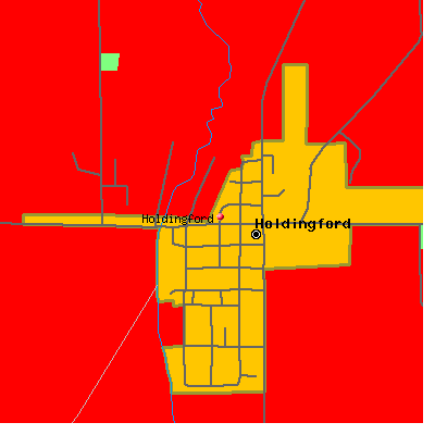 Holdingford map