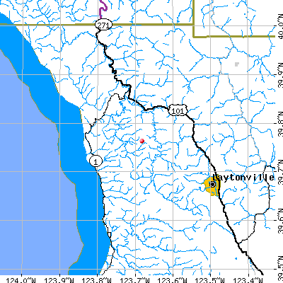 Laytonville-Leggett map