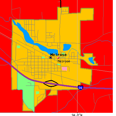 Melrose map
