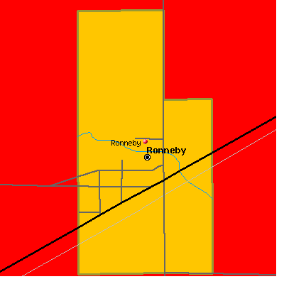 Ronneby map