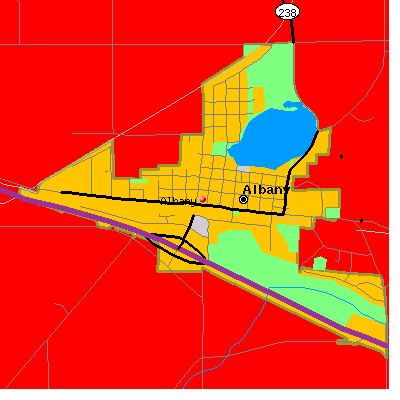 Albany map