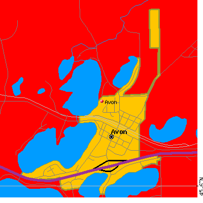 Avon map