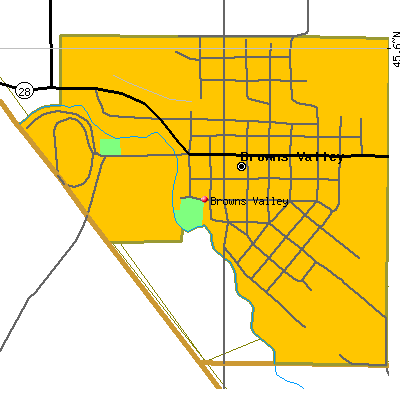 Browns Valley map