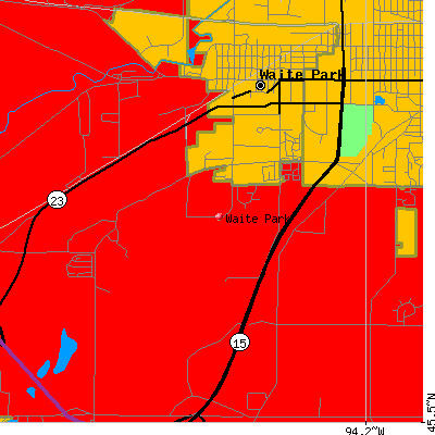 Waite Park map