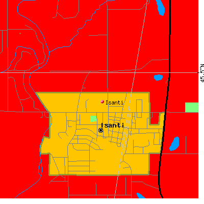 Isanti map